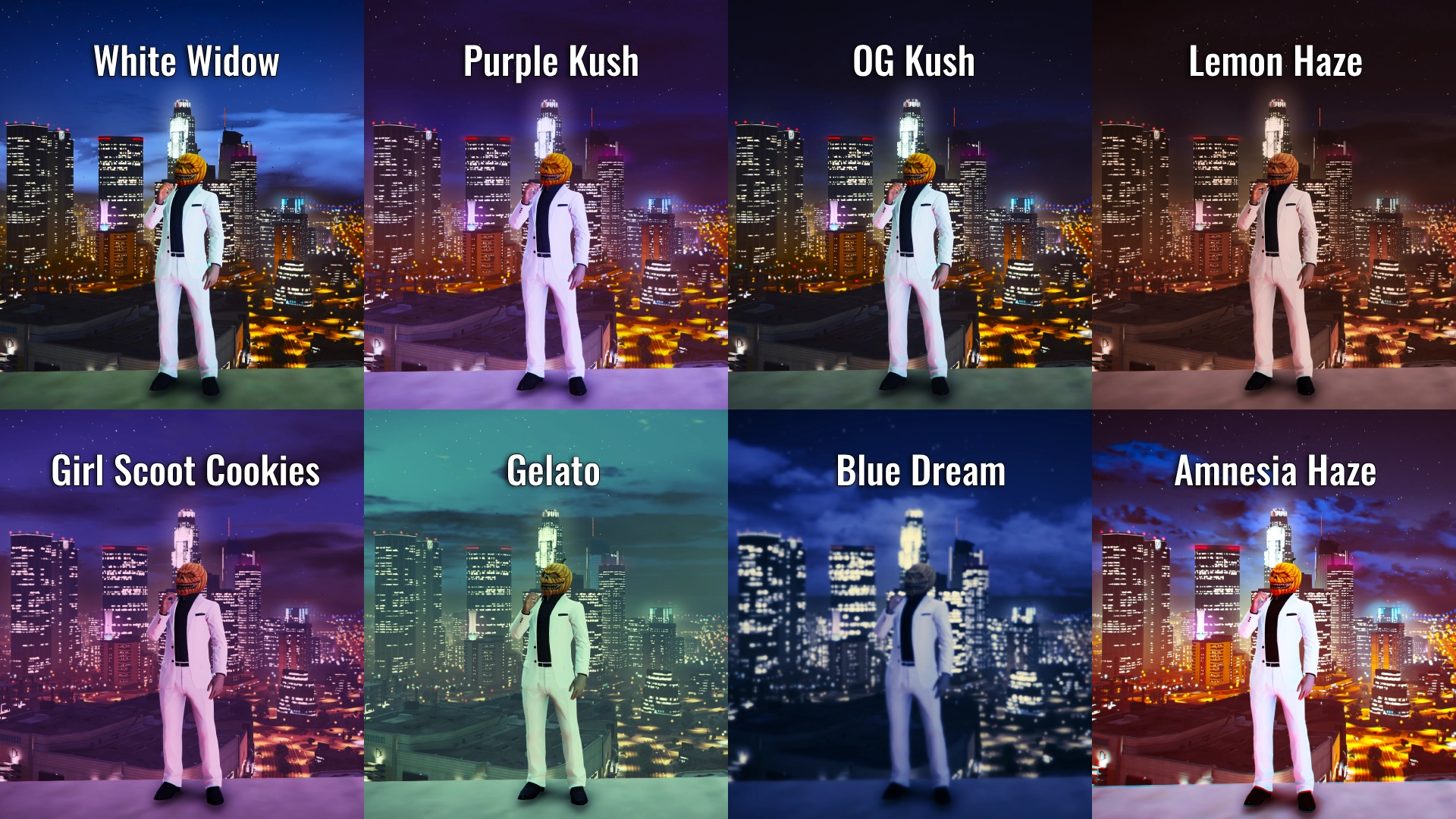 All 8 weed visual effects