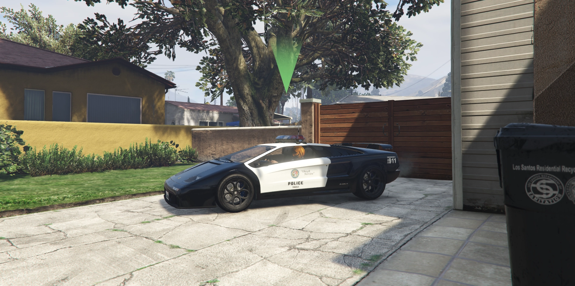 Vehicle Export: Most Wanted vehicle green arrow
