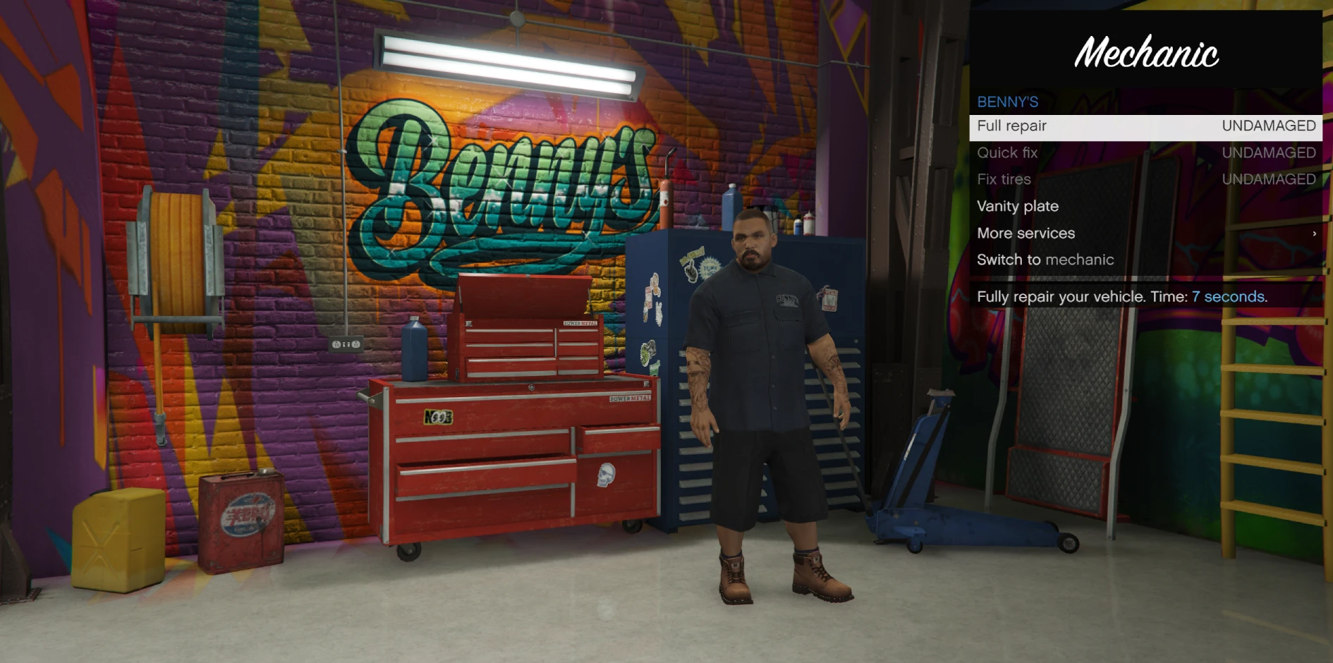 Mechanic Menu
