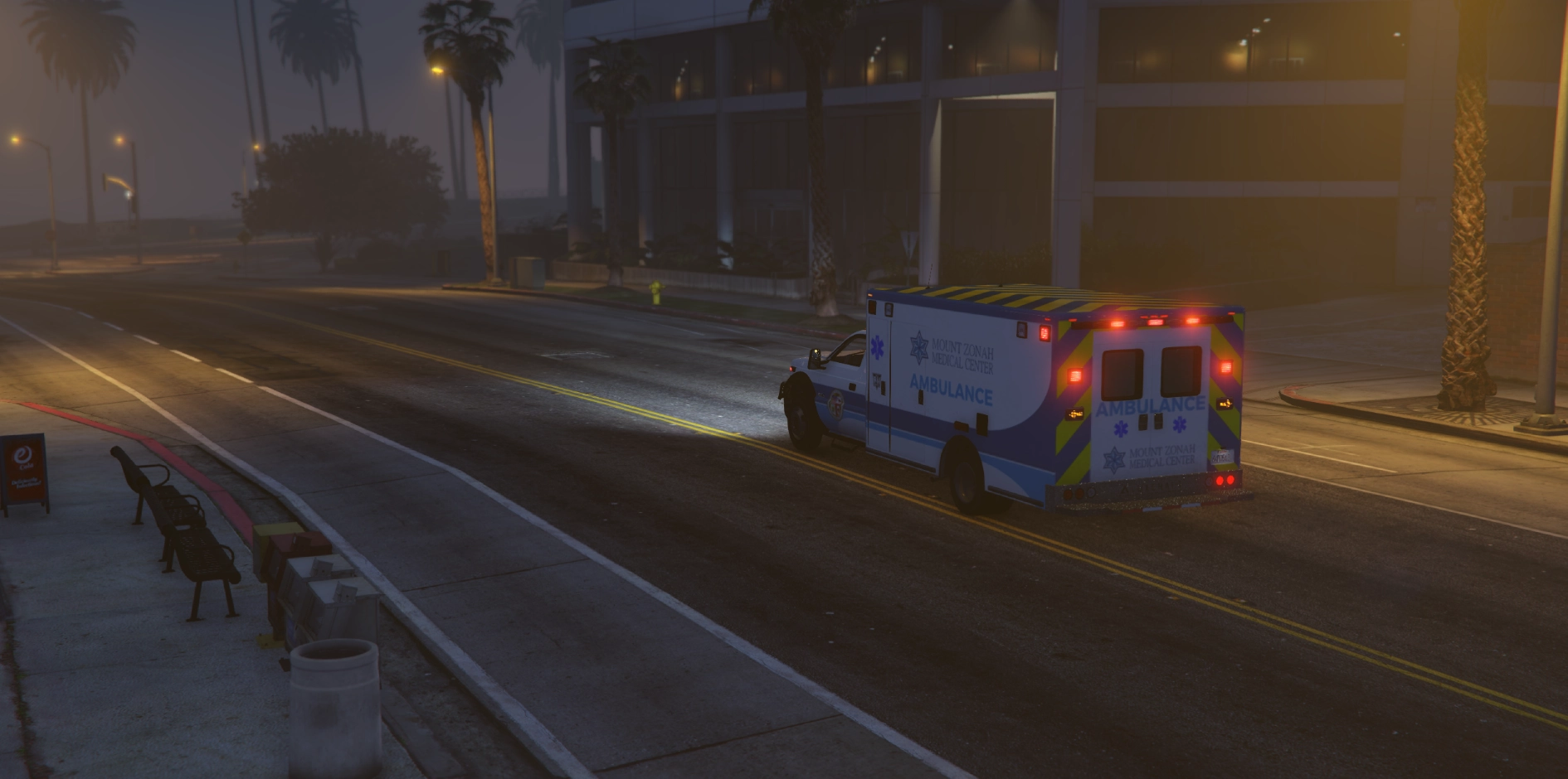 Ambulance responding to call