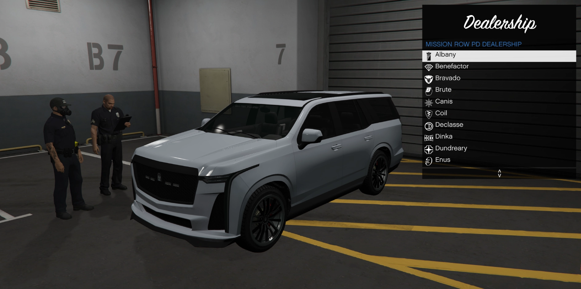 Personal Vehicles: LSPD Dealership