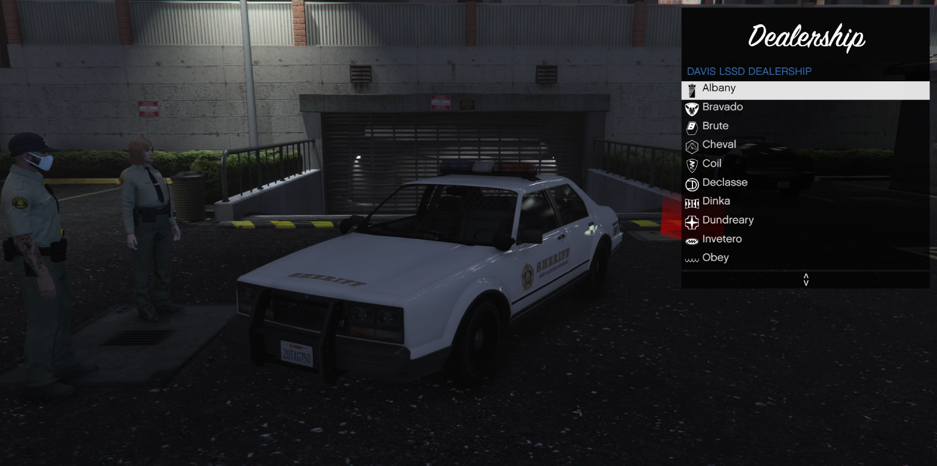 Personal Vehicles: LSSD Dealership
