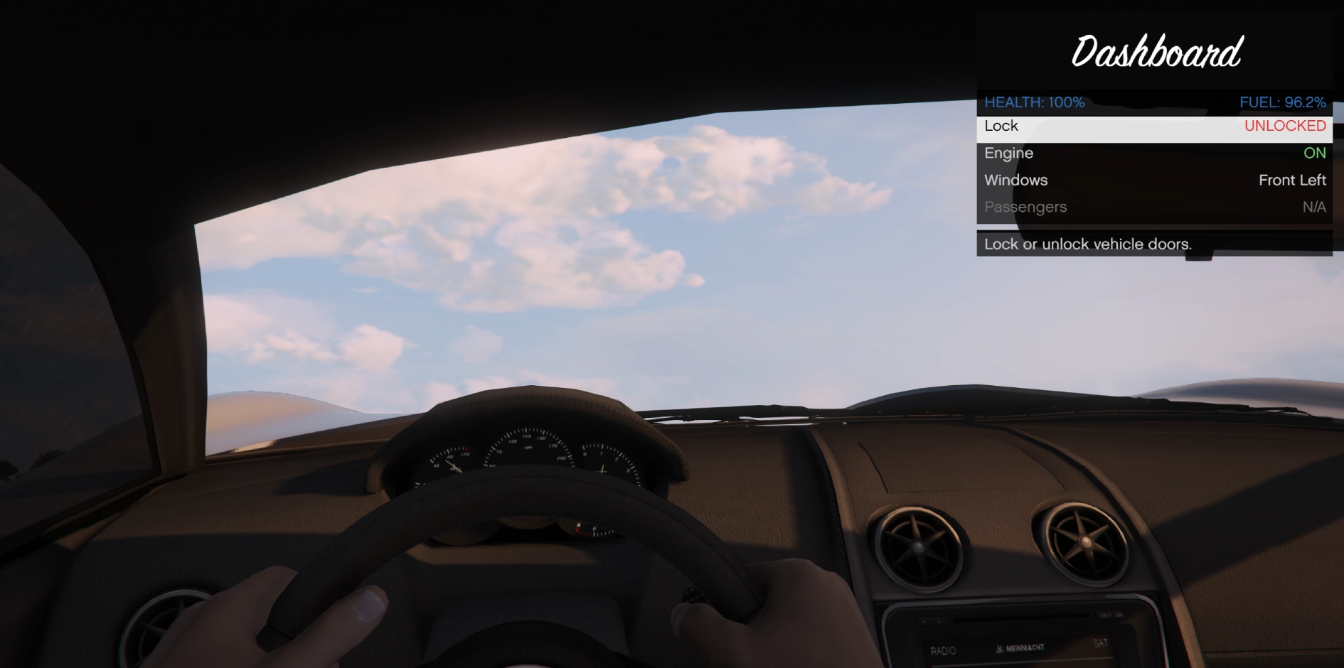 Personal Vehicles: Dashboard